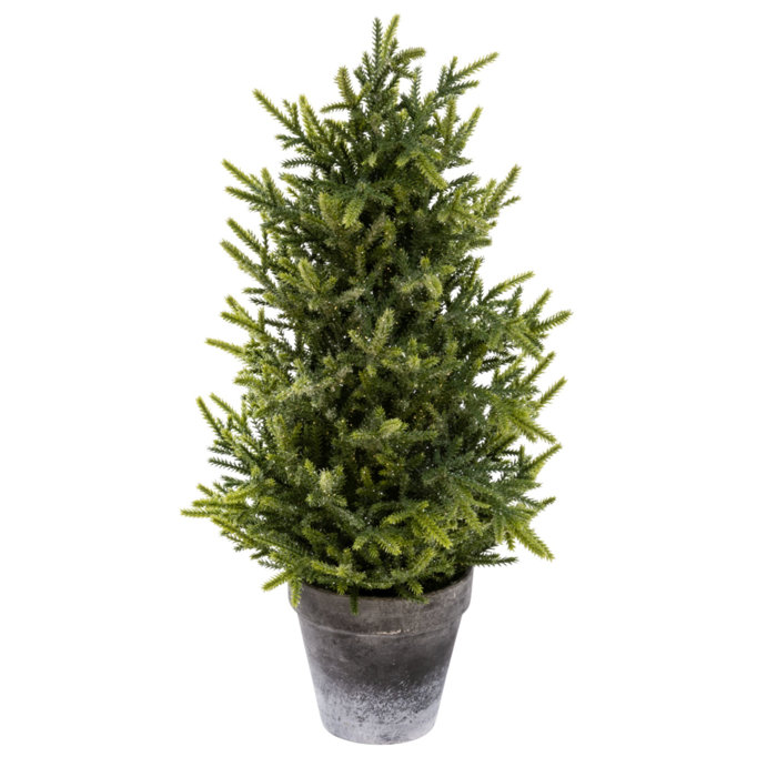 The Seasonal Aisle Artificial Fir Tree in Pot & Reviews Wayfair.co.uk